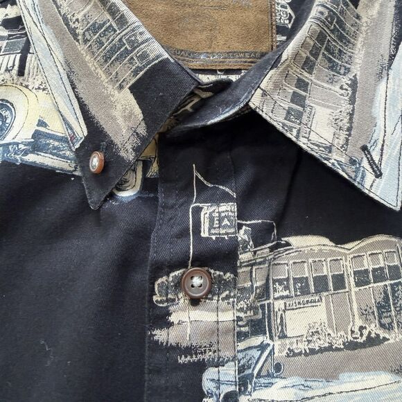 Clearwater Outfitters Muscle Car Print Shirt XL Black 100% Cotton Mustang T-Bird - Picture 9 of 11